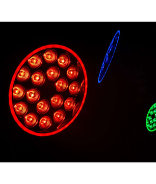 ColorKey Halo Par HEX 18P | 18x10W RGBWA+UV LEDs | 6-Zone Pixel Wash with 34-Zone Halo