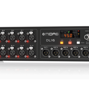 Midas MDS-DL16 | 16-In / 8-Out Digital Stagebox | Dual AES50 Ports & ULTRANET Support