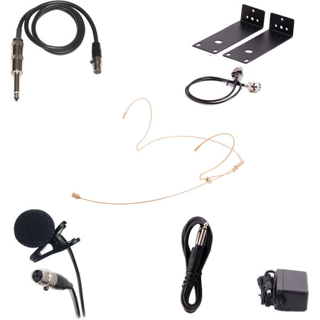 CAD WX1800BP | Bodypack UHF Wireless System w/ Lavalier, Headset & Instrument Cable | 394ft Range, 100 Channels