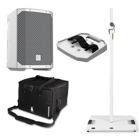 Electro-Voice Everse 8 W Ceremony Package | Ceremony & Cocktail Audio System | w/ Stand, Tray & Carry Bag