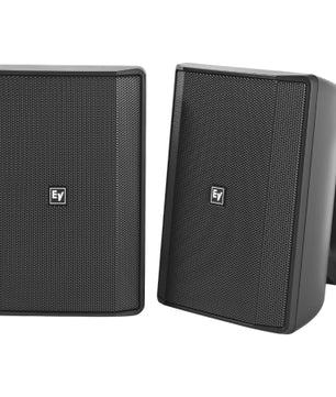 Electro-Voice EVID-S5.2TB | 5.25in Surface Speaker Pair | Black 70V/100V Install Speakers
