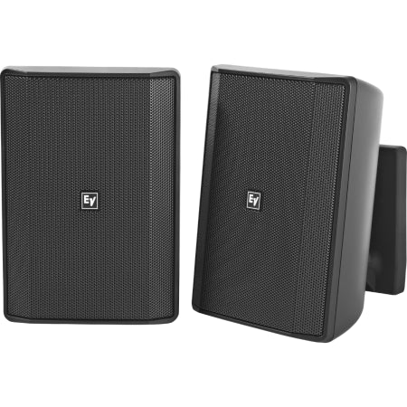 Electro-Voice EVID-S5.2TB | 5.25in Surface Speaker Pair | Black 70V/100V Install Speakers