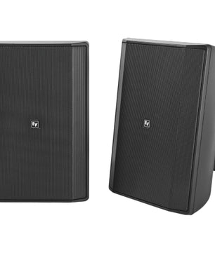 Electro-Voice EVID-S8.2TB | 8in Surface Speaker Pair | Black 70V/100V Install Speakers