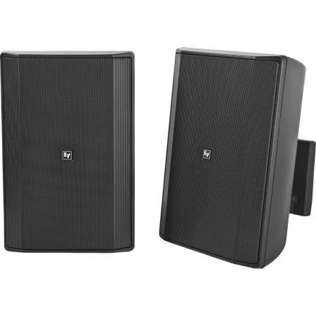 Electro-Voice EVID-S8.2TB | 8in Surface Speaker Pair | Black 70V/100V Install Speakers