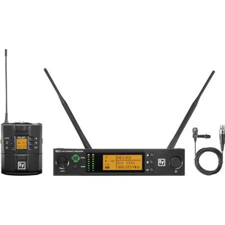 Electro-Voice RE3-BPCL 6M | UHF Wireless Lavalier Mic System (653–663 MHz, Cardioid, Rackmount)