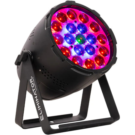 Eliminator Mega Par Z Wash | 19x15W RGBW LEDs + Zoom | 10°–60° Beam with Circle Control