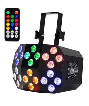 Eliminator Mega Wash 24 | 240W Hex, 6 Zones | LED Wash Light with Zone Control and RGBWA+UV
