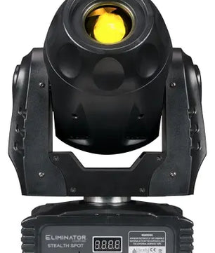 Eliminator Stealth Spot | 60W LED Moving Head | Rotating Gobos, Motorized Focus & 3-Facet Prism