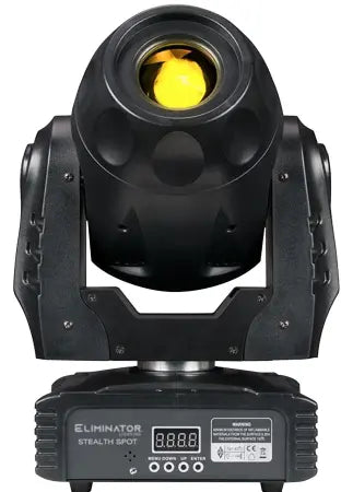Eliminator Stealth Spot | 60W LED Moving Head | Rotating Gobos, Motorized Focus & 3-Facet Prism