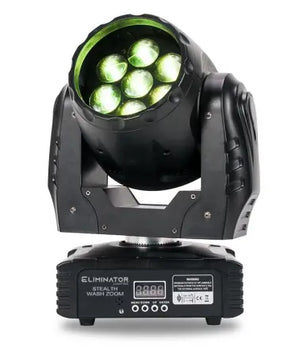 Eliminator Stealth Wash Zoom | 7x12W RGBW LEDs | Motorized Zoom 4°–45° & Tunable White
