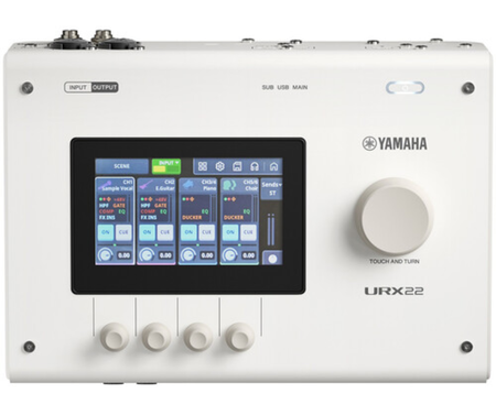 Yamaha URX22 W | 32-Bit Audio Interface with Touchscreen | Dual USB-C for Streaming & Production