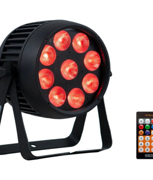 Event Lighting PAR9X12BH-IP | 9 x 12W RGBWAU LEDs | IP65 Battery PAR with Wireless DMX