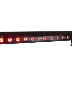 Event Lighting PIXBAR12H | 12x12W RGBWAU LED Pixel Bar | True1 Power with Barndoor