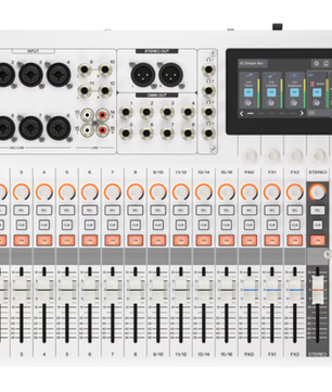 Yamaha MGX16 W | 22-Channel Digital Mixer with Dual USB & Touchscreen | Bluetooth & FX – White