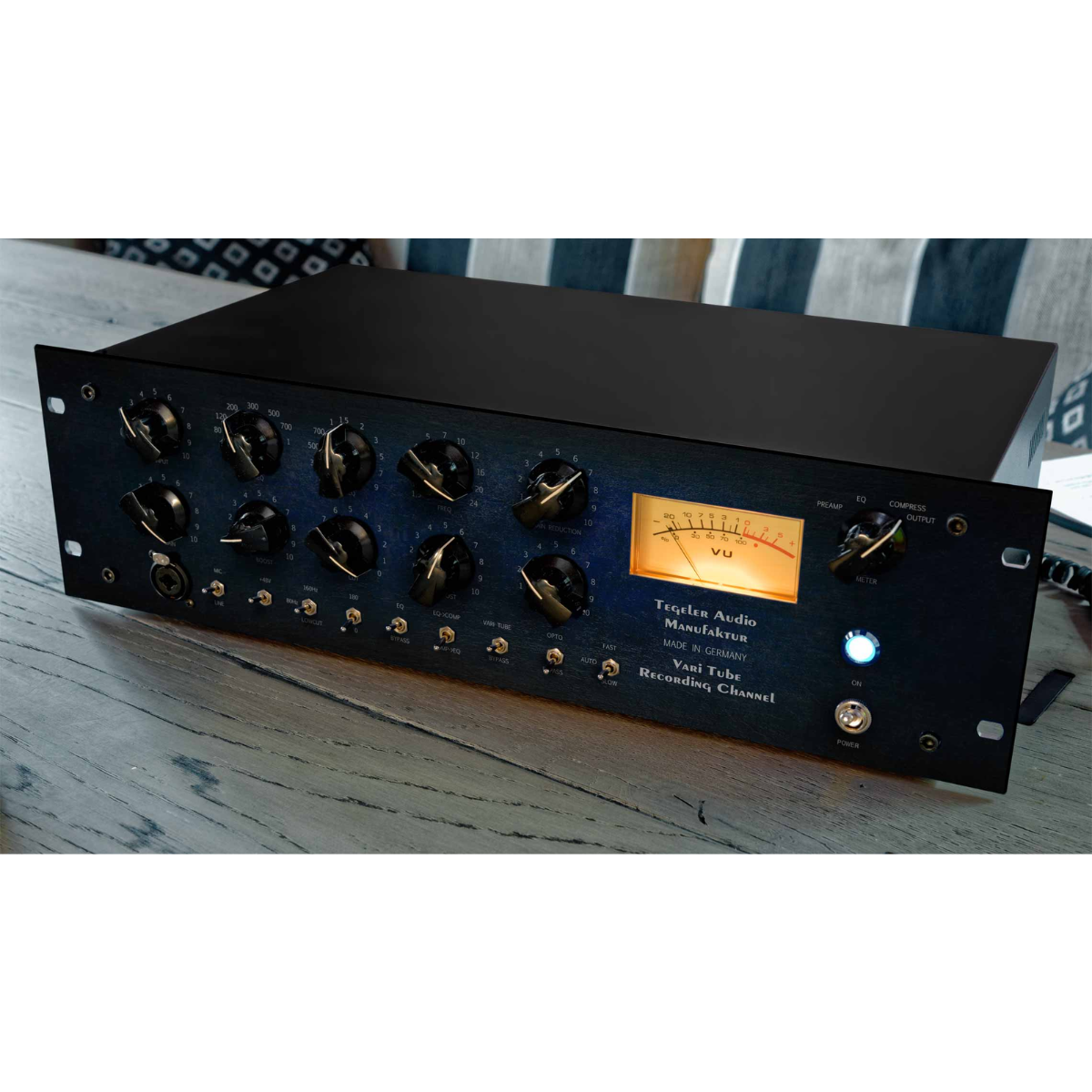 Tegeler Audio Vari Tube Recording Channel | Tube Channel Strip with Pultec-Style EQ | Opto and Vari-Mu Compression for Studio Recording