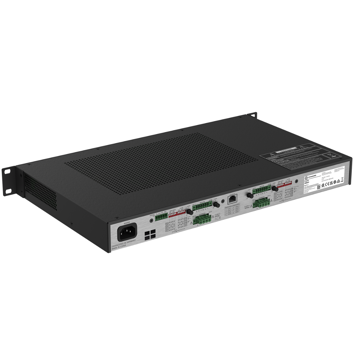 Electro-Voice V600:4 | 4 Ch - 600W Total | 1RU Installation Amplifier