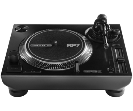 Reloop RP-7 | 7in Direct Drive DJ Turntable | High-Torque Motor & 3-Speed Support