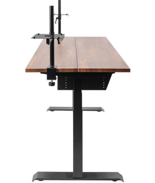Wavebone Starship Wood | Height Adjustable Studio Desk | Standing Workstation with Keyboard Tray