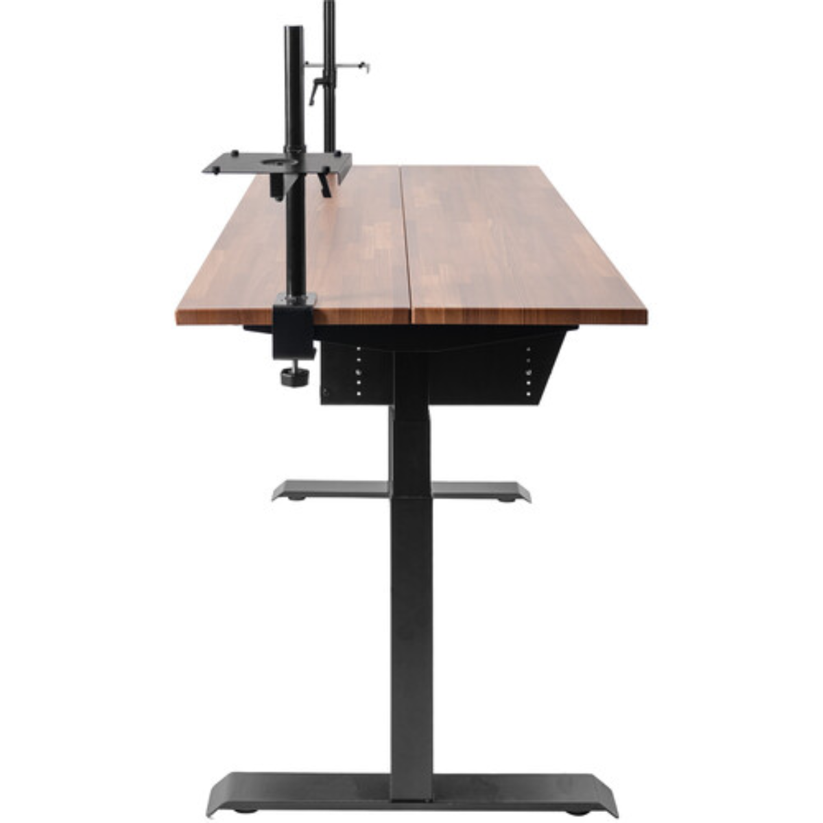 Wavebone Starship Wood | Height Adjustable Studio Desk | Standing Workstation with Keyboard Tray