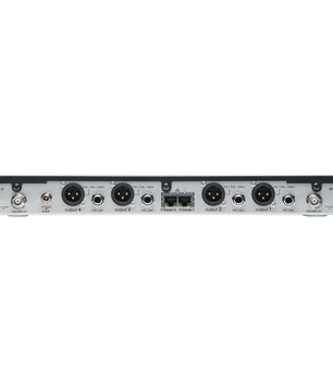 Shure SLXD4QDAN+ (G57 Band) | Quad Digital Wireless Receiver with Dante | 4-Channel UHF with Network