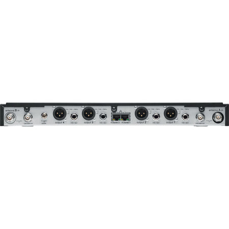 Shure SLXD4QDAN+ (G57 Band) | Quad Digital Wireless Receiver with Dante | 4-Channel UHF with Network