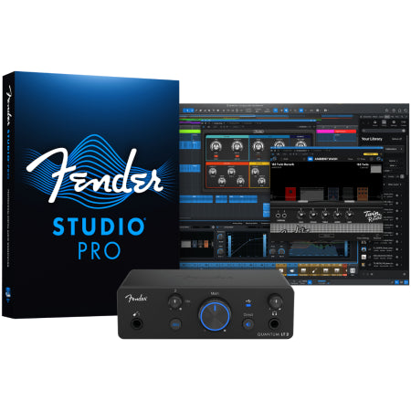 Fender Quantum LT 2 | 2x2 USB-C Interface | 75dB MAX-HD Preamp with Loopback