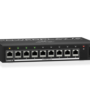 Behringer P16 D | 16 Channel ULTRANET Distributor | 8 Port Personal Monitoring Hub