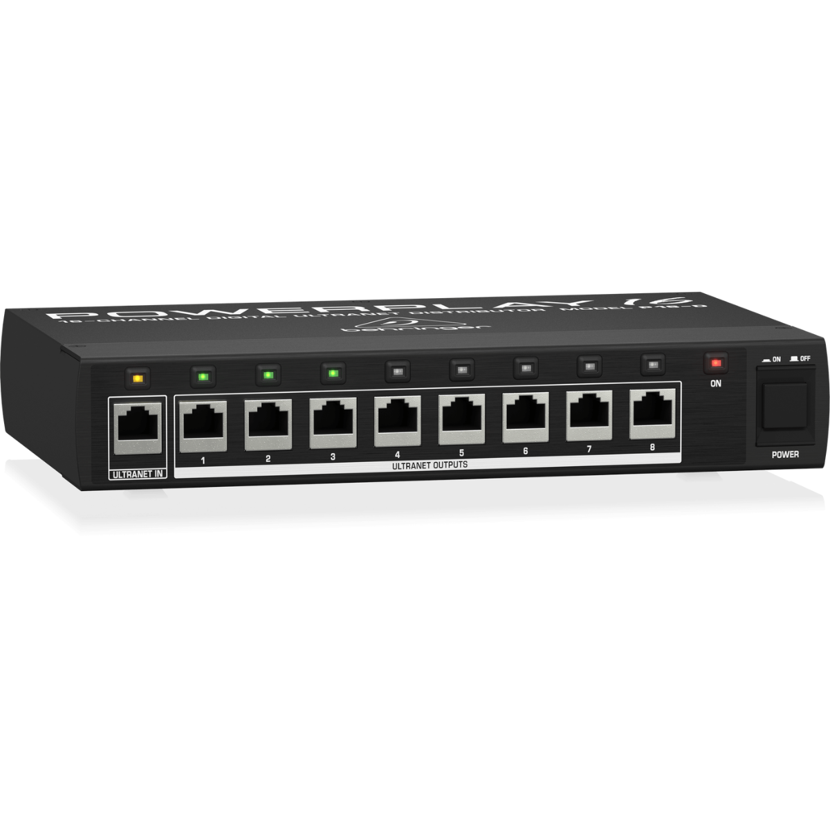 Behringer P16 D | 16 Channel ULTRANET Distributor | 8 Port Personal Monitoring Hub