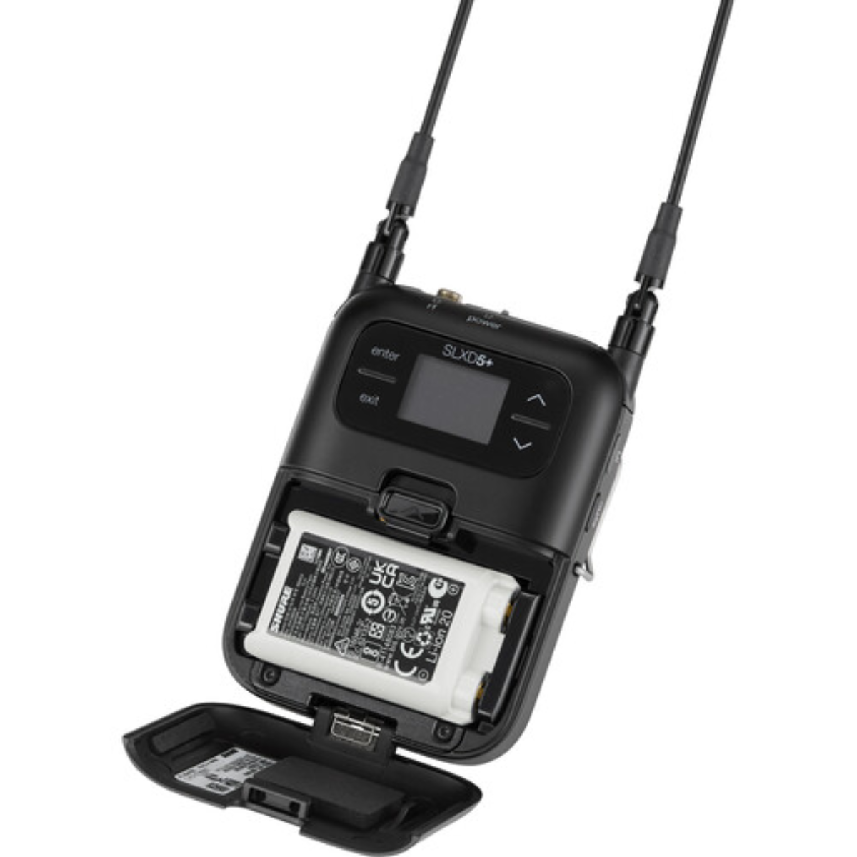 Shure SLXD5PLUS--G57 | Camera-Mount Digital Receiver | 470-608 MHz with AES-256 Encryption