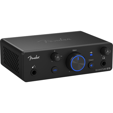 Fender Quantum LT 2 | 2x2 USB-C Interface | 75dB MAX-HD Preamp with Loopback
