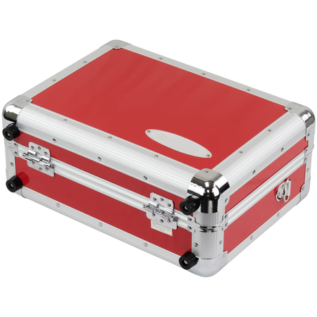 Odyssey KRP7RED | KROM Series Case for Reloop RP7 | Red Aluminum Carrying Case