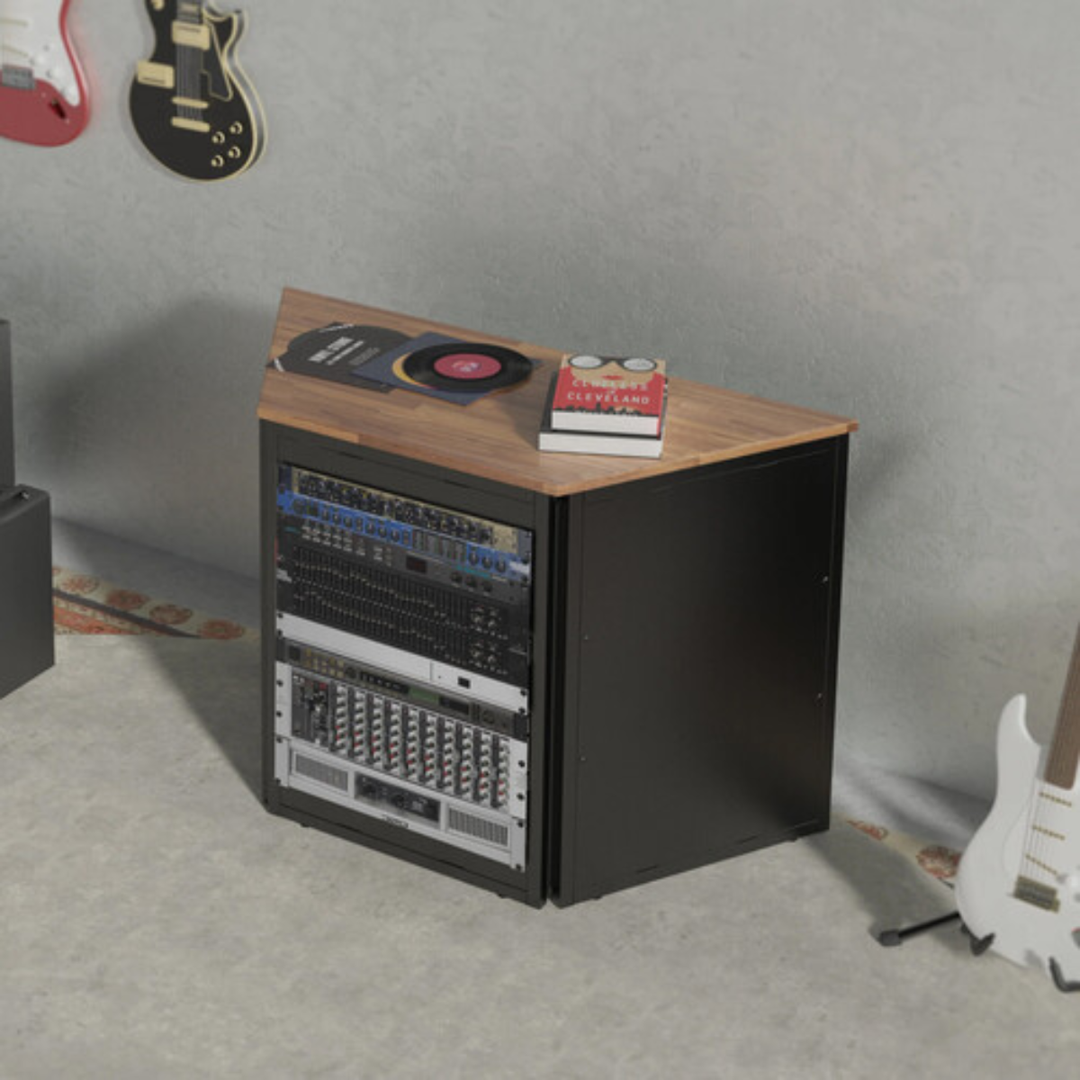 Wavebone Satel 13U Rackmount Case | 13U Studio Rack Cabinet | Removable Panels with Heat Dissipation