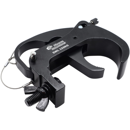 Odyssey LAC28QLB | 2" Aluminum Clamp with M10 Bolt, 330lb Load Capacity (Black)