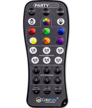 ColorKey PartyBar Mobile 100 EL | Wireless LED Lighting System | Battery-Powered with Stand & Case
