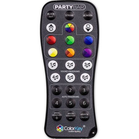 ColorKey PartyBar Mobile 100 EL | Wireless LED Lighting System | Battery-Powered with Stand & Case