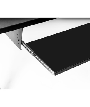 Wavebone Starship Black | Height Adjustable Studio Desk | Standing Workstation with Keyboard Tray