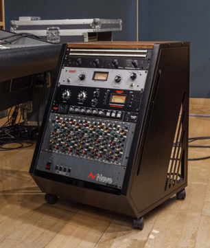 Wavebone Fin 13U Rackmount Case Wood | 13U Angled Rack | Studio Equipment Case