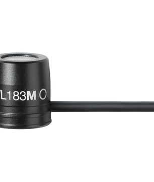 Shure WL183M | Omnidirectional Lavalier Mic | TA4F Connector - Black