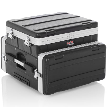 Gator GRC-STUDIO4GO-W | 4U Rack Case with Laptop Compartment | ATA Molded Case with Wheels