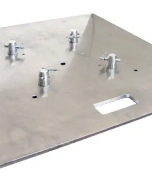 Global Truss BASE PLATE 20x20A | 20in Aluminum Base for Multiple Truss Types | Heavy-Duty 5052 Aluminum Build