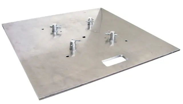 Global Truss BASE PLATE 20x20A | 20in Aluminum Base for Multiple Truss Types | Heavy-Duty 5052 Aluminum Build