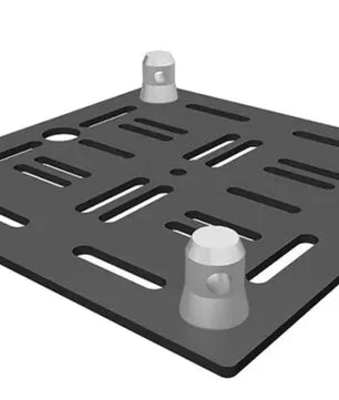 Global Truss GT-MH BASE-BLK |  F34, 12in Aluminum Top Plate Black (matte finish)