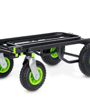 Gravity Stands GR-GCARTL01B | 4.4ft Utility Cart - 375 lb Capacity | 8-in-1 Foldable Trolley with PU Wheels