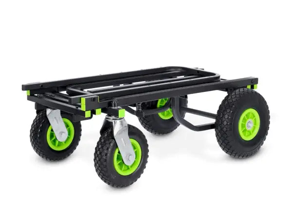 Gravity Stands GR-GCARTL01B | 4.4ft Utility Cart - 375 lb Capacity | 8-in-1 Foldable Trolley with PU Wheels