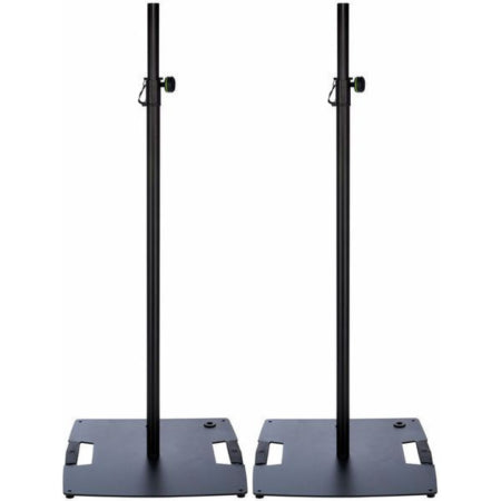 Gravity Stands LS431BT Pair | (2) Square Base Speaker/Lighting Stands, 7.9ft Height with Touring Base Plates
