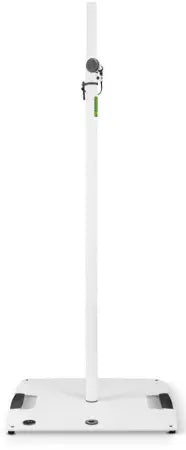 Gravity Stands LS431W | 7–9 ft Speaker/Lighting Stand (White) | Square Base + Telescoping Pole