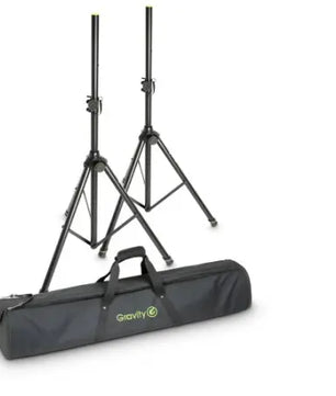 Gravity Stands SS5211BSET1 | Pair of Aluminum Speaker Stands | Includes Padded Carry Bag