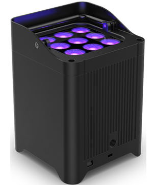 Chauvet DJ Freedom Flex H9 IP X6 | 100% Wireless Hex LED Uplight Kit | IP54 Outdoor-Ready with Charging Case