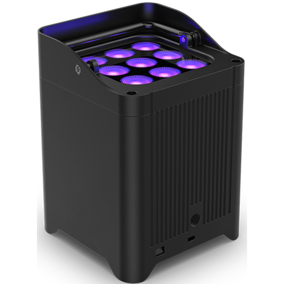 Chauvet DJ Freedom Flex H9 IP X6 | 100% Wireless Hex LED Uplight Kit | IP54 Outdoor-Ready with Charging Case