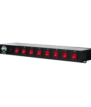 American DJ PC-100A | 8-Switch AC Power Center | 15A Circuit Breaker & Rear Outlets